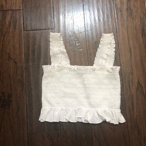 Cropped Frilly Tank